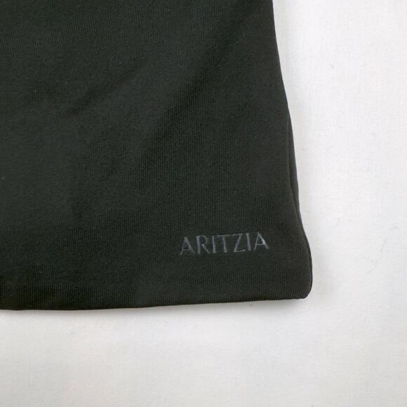Aritzia X-LARGE Black Original Contour Muscle Tank Second-skin Crewneck  NEW - Picture 5 of 9